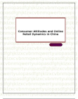 Consumer Attitudes and Online Retail Dynamics in China