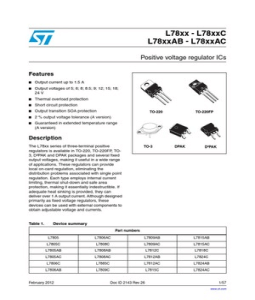 L7805CV-STMicroelectronics > 2 Pin configuration