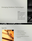 emerging  database technologies