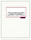 Report on Paints and coating products for industrial applications - Sector financials