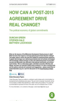 How Can a Post-2015 Agreement Drive Real Change? Revised Edition: The political economy of global commitments