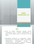 Rural Marketing ITC