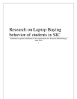 Research on Laptop buying behavior