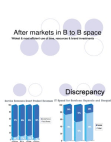 After markets in B 2 B space