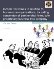 Income Tax Issues w.r.t business Re-organization