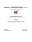 “PERFORMANCE MEASUREMENT OF R.K. MARBLE PVT. LTD. “