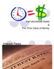 Interest Rates and Time value of money
