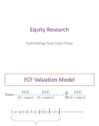 Estimating Free Cash Flow