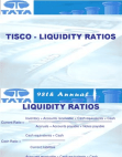 Tisco Liquidity Ratios