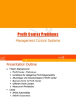 Profit Center Problems