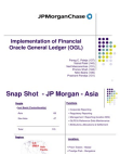 Oracle financials implementation J P Morgan Chase