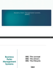 Business Rules Management Systems