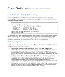 Cisco+switch+port+security+commands