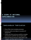 Six Sigma at National Semiconductor