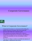 Corporate Governance