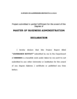 A Study on Leveraged Buyouts in India MBA Project