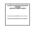 A Study on Dealers Perception towards Asbestos Cement Sheets MBA Project