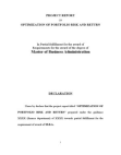 Project Report on Optimization of Portfolio Risk and Return MBA Project