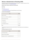 Business Administration in Marketing