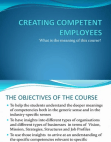 Competent Employees