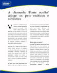 Fome Oculta em Animais Silvestres e Exóticos