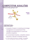 Competitor Analysis