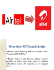 Ratio Analysis of Airtel