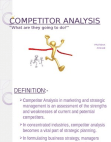 Competitor Analysis