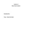 Analysis of Operations of  small shop
