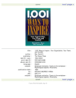 1001 Ways to Inspire You