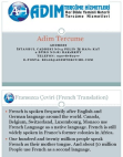 Fransızca Çeviri - Adim Tercume