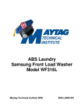 ABS Laundry Samsung Frontier Washer WF316L