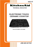 KitchenAid Electronic Touch Ceramic Cooktop KAC-37