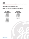 GE 30 inch Free-Standing Radiant Convection Range Service Manual