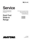 Maytag Jenn Air Dual Fuel Slide In Range Service Manual