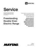 Maytag Freestanding Double Oven Electric Range Service Manual