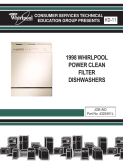 Whirlpool 1998 Power Clean Filter Dishwasher KD-11