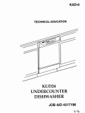 KitchenAid KUD24 Undercounter Dishwasher KAD-6