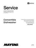 Maytag Convertible Tall Tub Dishwasher Service Manual