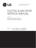 LG DLGX7188 DLGX8388 Electric and Gas Dryer Service Manual