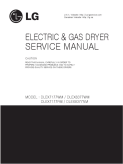 LG Electric Dryer Repair Service Manual DLEX8377