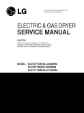 LG Electric Dryer Repair Service Manual DLE8377