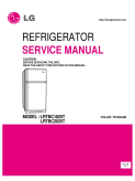 LG 20 cu. ft. Top Freezer Refrigerator Service Manual