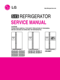 LG Side by Side Refrigerator Service Manual LRSC26922xx