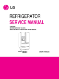 LG 20.5 ft Total Capacity Cabinet Depth 4 Door Refrigerator Service Manual