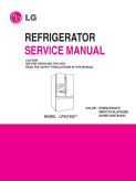 LG LFX31925 Refrigerator Service Manual