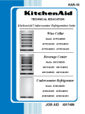 KitchenAid Undercounter Refrigerator Suite Wine Cellar, Beverage Center, Undercounter Refrigerator KAR-18