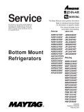 Maytag Amana Bottom Mount Refrigerator Service Manual