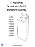 GE Washer With Electromechanical Controls and Mode Shifter Assembly