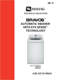 Maytag Bravos Automatic Washer with 6th Sense Technology 